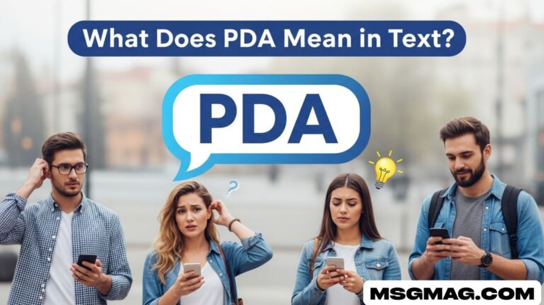 What Does PDA Mean in Text?