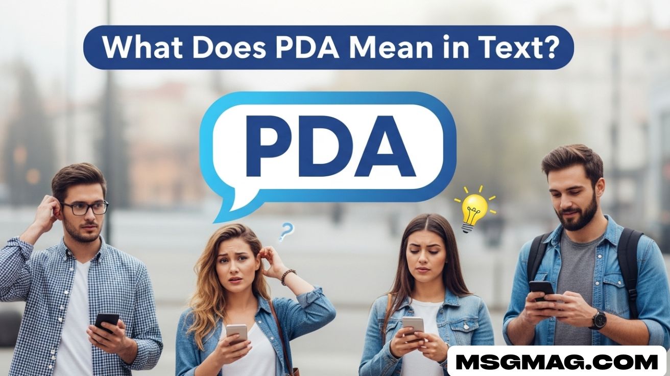 What Does PDA Mean in Text?