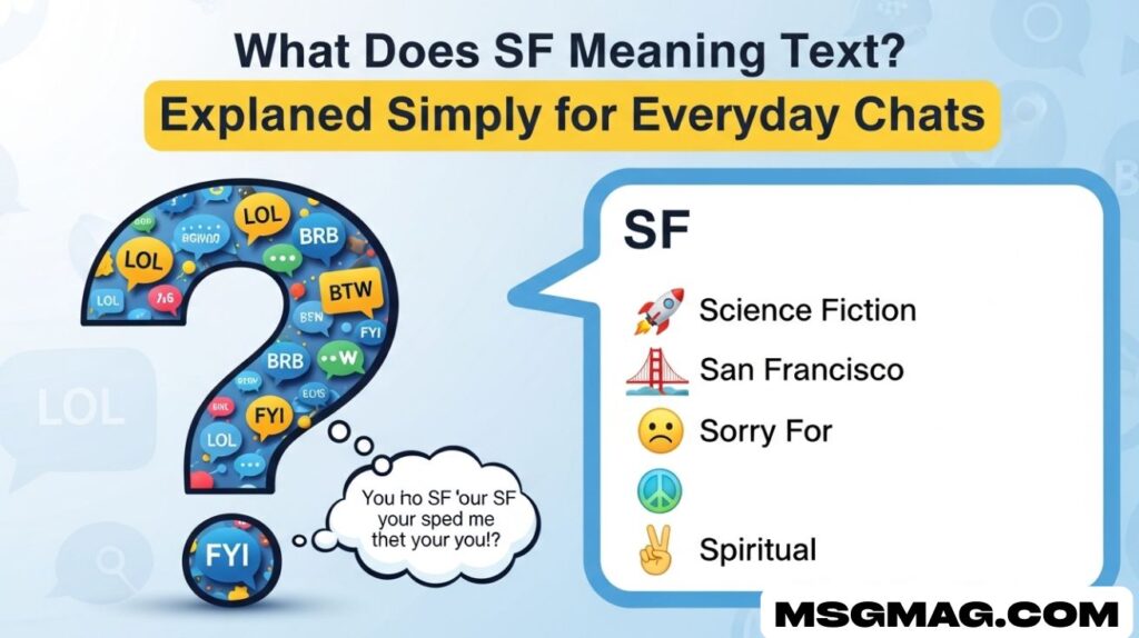 What Does SF Meaning Text