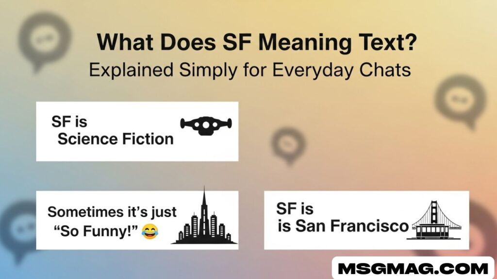 What Does SF Meaning Text