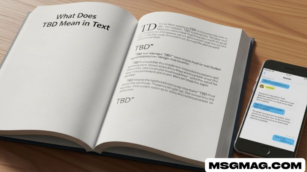 What Does TBD Mean in Text