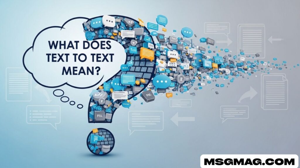 What Does Text to Text Mean