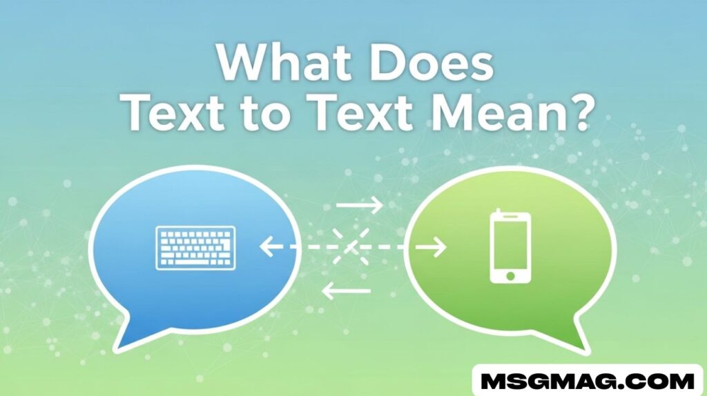 What Does Text to Text Mean