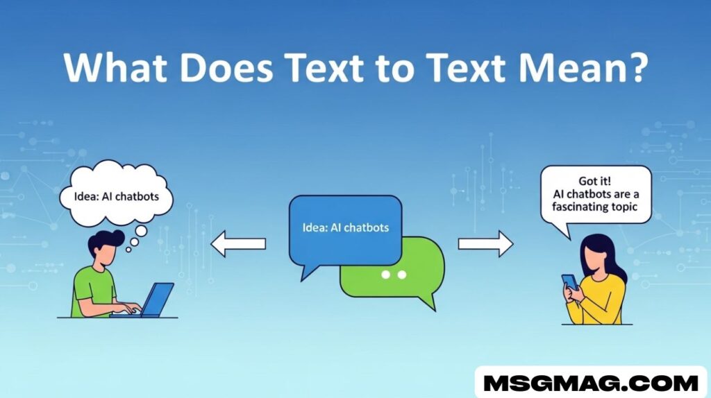 What Does Text to Text Mean