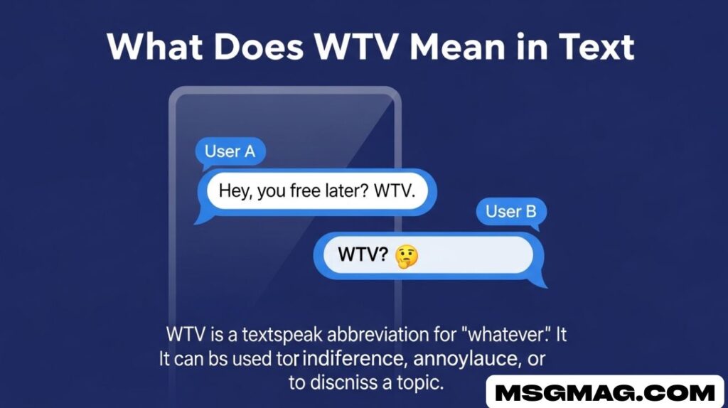 What Does WTV Mean in Text