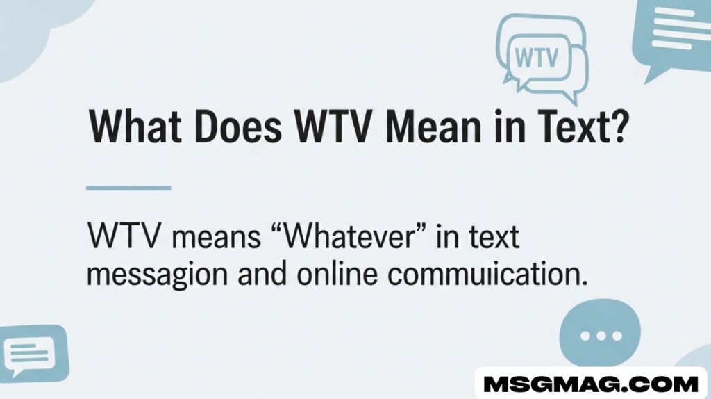 What Does WTV Mean in Text