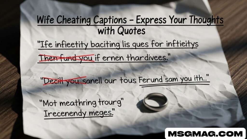 Wife Cheating Captions