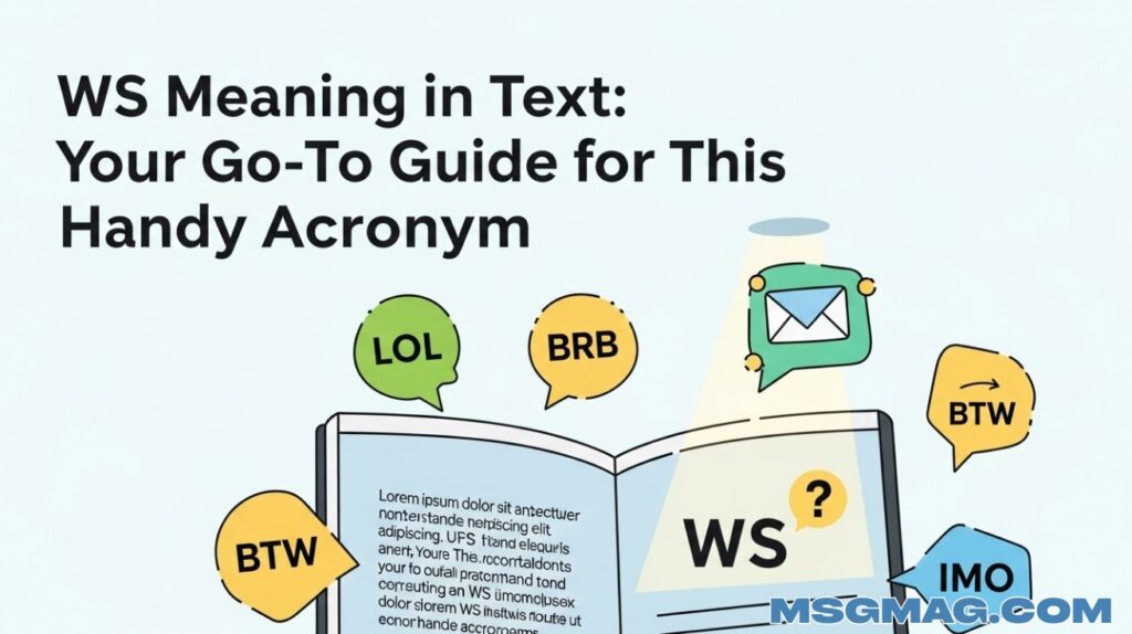 WS Meaning in Text