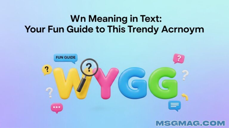 WYGG Meaning in Text